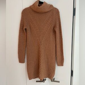 Hollister cowl neck cable knit sweater dress